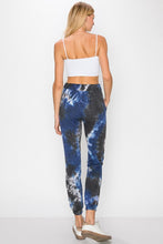 Load image into Gallery viewer, SALE JOGGER: TIE DYE BRUSHED (BLUE/BLACK)
