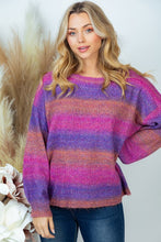 Load image into Gallery viewer, SALE SWEATER: OMBRE STRIPE
