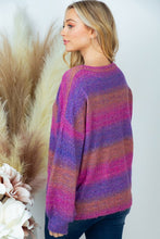 Load image into Gallery viewer, SALE SWEATER: OMBRE STRIPE
