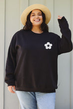Load image into Gallery viewer, SALE PLUS SWEATHSIRT: GOOD VIBES BLACK
