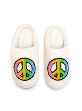 Load image into Gallery viewer, SLIPPERS: RAINBOW PEACE
