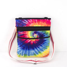 Load image into Gallery viewer, MESSENGER BAG: TIE DYE RAINBOW
