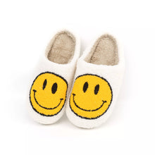 Load image into Gallery viewer, SLIPPERS: SMILE WHITE YELLOW
