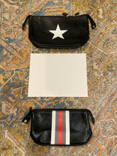 Load image into Gallery viewer, NEOPRENE COSMETIC BAG: BLACK RED STRIPE
