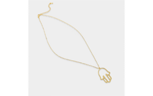 Load image into Gallery viewer, NECKLACE: GOLD HAMSA
