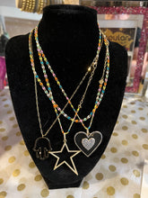 Load image into Gallery viewer, NECKLACE: DAINTY ENAMEL CHAIN W HEART CHARM
