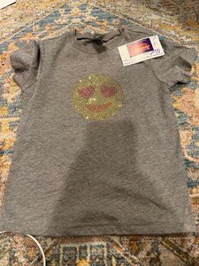 KIDS: GREY EMOJI RHINESTONE (SIZE 3)