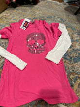 Load image into Gallery viewer, KIDS: PINK SEQUIN SKULL (SIZE 14/16)
