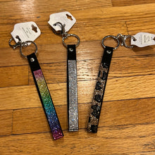 Load image into Gallery viewer, SPARKLE WRISTBAND KEYCHAIN: RAINBOW
