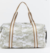 Load image into Gallery viewer, NEOPRENE TRAVEL BAG: CAMO WHITE GOLD
