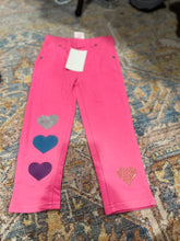 Load image into Gallery viewer, KIDS: HOT PINK JEGGINGSHEARTS (3T)
