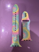 Load image into Gallery viewer, WATCH STRAP:  TIE DYE COLORS (PINK #3)
