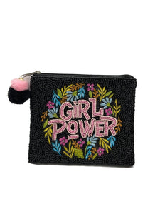 BEADED POUCH: GORL POWER