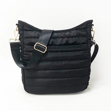 Load image into Gallery viewer, PUFFER MESSENGER: BLACK NLYON BLACK STRAP

