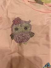 Load image into Gallery viewer, KIDS: OWL RHINESTNE TOP (SIZE 2)
