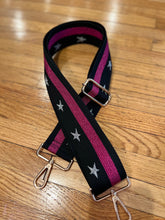 Load image into Gallery viewer, BAG STRAP: SILVER STAR (PURPLE)
