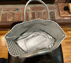 SALE BAG: WOVEN LARGE TOTE (BLACK)