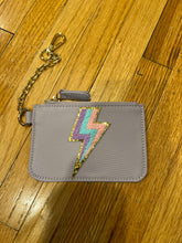 Load image into Gallery viewer, KEY CHAIN POUCH: PURPLE BOLT PATCH
