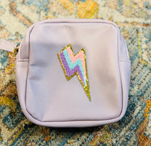 Load image into Gallery viewer, PATCH CASE SMALL: LAVENDER BOLT
