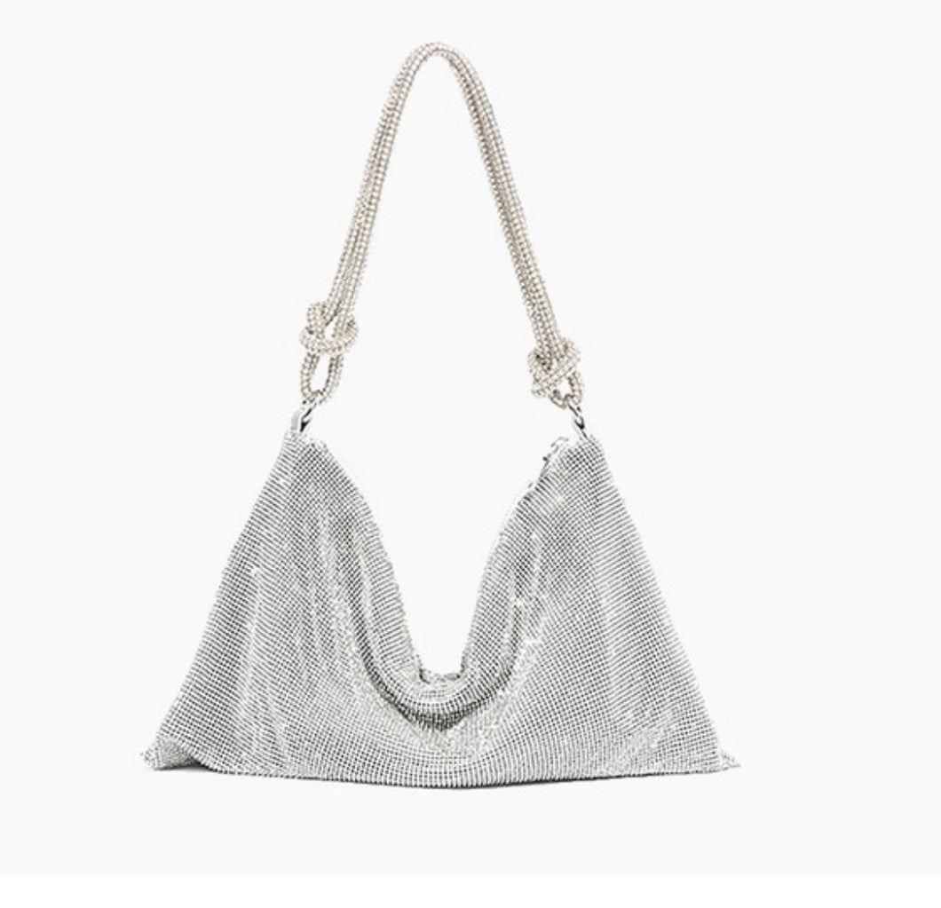 EVENING BAG: RHINESTONE KNOT