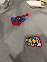 Load image into Gallery viewer, KIDS:  SPIDERMAN PATCH T SHIRT (SIZE 7-8)
