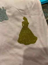 Load image into Gallery viewer, KIDS:  PINK GLITTER VINYL PRINCESS T SHIRT (SIZE 4T)
