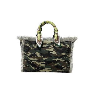 CANVAS FRINGE MINI: CAMO