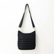 Load image into Gallery viewer, PUFFER MESSENGER: BLACK NLYON BLACK STRAP

