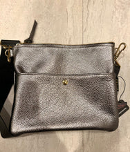Load image into Gallery viewer, GENUINE LEATHER BAG: TAYLOR CROSSBODY GUNMETAL
