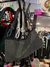 Load image into Gallery viewer, RHINESTONE KNOT EVENING BAG (BLACK)

