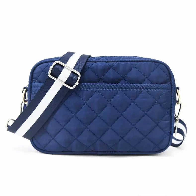 PUFFER CROSSBODY QUILTED: NAVY
