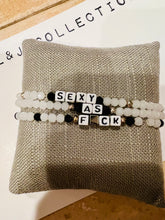 Load image into Gallery viewer, BRACELET: BEAD SET &quot;SEXY AS FCK&quot;
