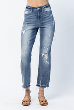 Load image into Gallery viewer, SALE DENIM: HIGH WAIST RELEASE HEM ANKLE STRAIGHT
