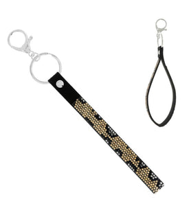 SPARKLE WRISTBAND KEYCHAIN: LEOPARD
