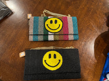 Load image into Gallery viewer, CLUTCH BAG:BEADED BLACK SMILE
