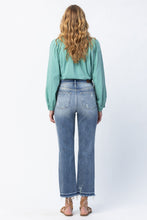 Load image into Gallery viewer, SALE DENIM: HIGH WAIST RELEASE HEM ANKLE STRAIGHT
