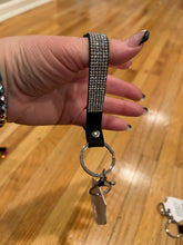 Load image into Gallery viewer, SPARKLE WRISTBAND KEYCHAIN: SILVER
