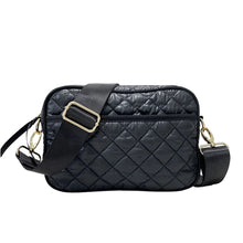 Load image into Gallery viewer, PUFFER CROSSBODY QUILTED BLACK
