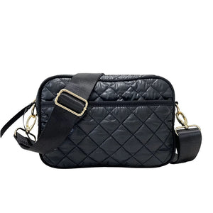 PUFFER CROSSBODY QUILTED BLACK