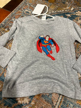 Load image into Gallery viewer, KIDS:  SUPERMAN PATCH GREY LONG SLEEVET (SIZE 3T)
