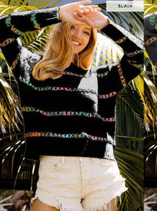 SALE SWEATER: MULTICOLOR SWITCH STYLE