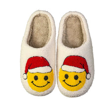 Load image into Gallery viewer, SLIPPERS: SANTA SMILE
