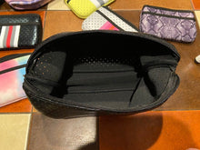 Load image into Gallery viewer, NEOPRENE COSMETIC BAG: TAUPE PINK NAVY
