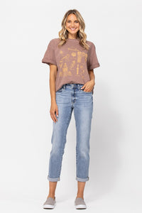 SALE DENIM: BLEACHED BOYFRIEND MIDRISE