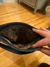 Load image into Gallery viewer, SALE BAG: VEGAN WOVEN CROSSBODY (NAVY BLUE)
