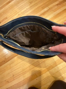 SALE BAG: VEGAN WOVEN CROSSBODY (NAVY BLUE)