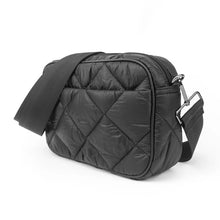 Load image into Gallery viewer, PUFFER CROSSBODY LARGE: BLACK
