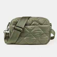 Load image into Gallery viewer, PUFFER CROSSBODY LARGE: CAMO GREEN
