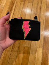 Load image into Gallery viewer, KEYCHAIN POUCH: PINK BOLT PATCH
