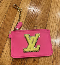 Load image into Gallery viewer, KEYCHAIN POUCH: PINK LV PATCH
